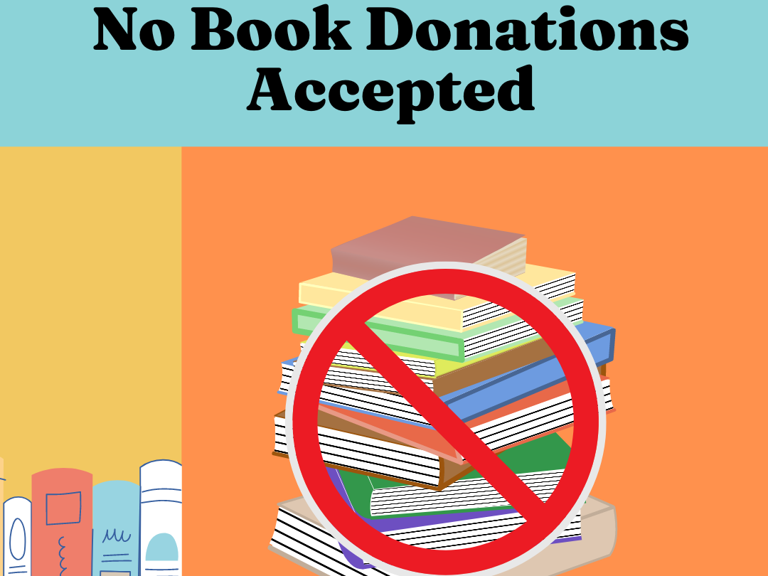 No Book Donations Accepted